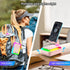 JTEMAN Gifts for Women, Cell Phone Stand with Bluetooth Speaker and Light, Portable Lanyard, Unique Birthday Gift Ideas