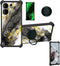BLU VIEW5 Case Cover for Blu View 5 Phone, Hard PC + Soft Silicone, Gold Glitter + Luminous, Ring Support