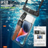 Double Space Waterproof Phone Pouch Case for Samsung Galaxy S23 Ultra S22 S21 S20 FE A03S A13 A14 Note 20 Ultra, 2 Pack