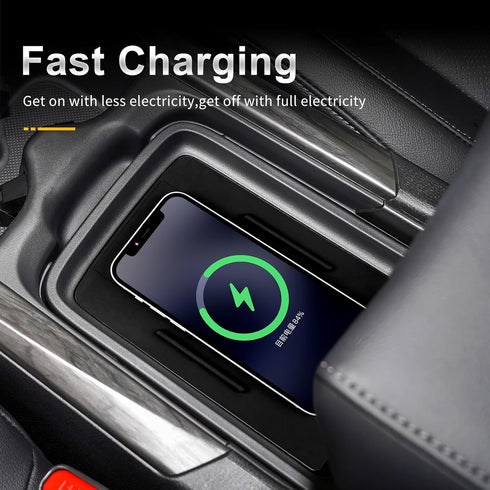 Wireless Phone Charging Pad, Silicone Material Dual Charging Ports Charger Station with 15W Adapter for Smartphone for