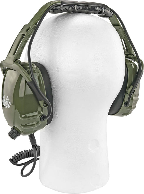 Earmuff Headphones Compatible with iPhone & Scanner - Ideal for Impact Sports like Hunting, NASCAR, Construction