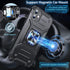 Anqrp Designed for iPhone 11 Case, Military Grade Protective Cover with Enhanced Metal Ring Kickstand - Black