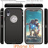 YmhxcY iPhone XR Case: Shockproof, Dust-Proof, 3-Layer Heavy Duty Protection, Black & Grey, 6.1" for Apple iPhone XR.