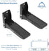 VIVO Steel Universal Dual Soundbar Wall Mount L Brackets, Adjustable Extending Speaker Arm Holders, Black, Mount-SPSB4