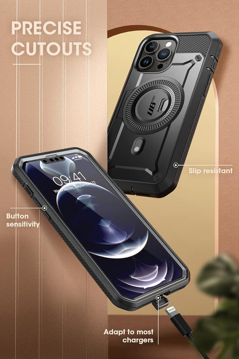 SUPCASE Unicorn Beetle Pro Mag Case for iPhone 13 Pro Max (2021) - Full-Body Rugged Case with Built-in Screen Protector