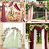 Lavender Wedding Arch Draping Fabric, 29" x 20FT Sheer Drapes for Ceremony, Arbor, Stairs Swag Decoration