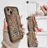 Lovmooful 15 15 Compatible for iPhone Case Cute Aesthetic Color Flower Floral Leaf with Wrist Strap Design for Girls
