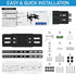 C-MOUNTS 26 65 Inch 400X400 110lbs,Fits 16" Full Motion TV Wall Mount Bracket with Articulating Dual Arm Swivel