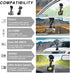 PULUZ Suction Cup Mount for GoPro, Adjustable Vehicle Window & Windshield Holder, Compatible with Hero 11-6