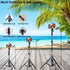 Fugetek 51" Professional Selfie Stick Tripod, Lightweight Aluminum Stick & Legs, Detachable Bluetooth Remote, Black