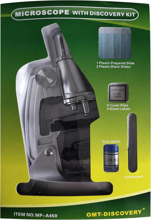Lizer A450 High-Definition LED Microscope - Adjustable Magnification 100x to 450x - Complete Kit for Education