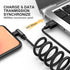 90 Degree Right Angle iPhone Charging Cable 10ft 2-Pack, Nylon Braided Lightning Charger for iPhone 14, 13, 12, 11, Pro