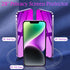 Compatible with iPhone 14 / 13 / 13 Pro Privacy Screen Protector 28 Degree Anti-Spy Tempered Glass Gradient colorful Full Coverage Case Friendly Bubble Free Easy Installation HD Clarity