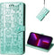 CCSmall PU Leather Flip Wallet Case for iPhone 14 Plus, Cute Cat Dog Cartoon Style with ID Card Holder