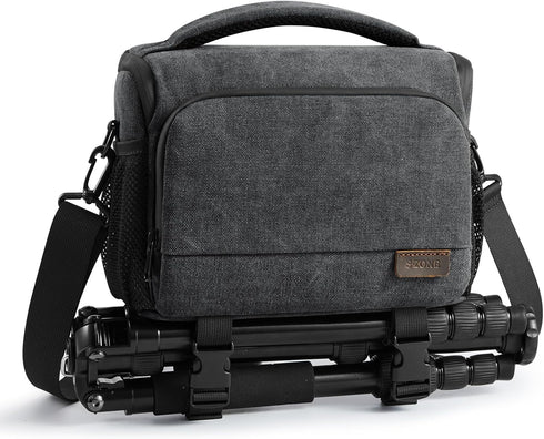 S-ZONE Camera Bags for Photographers Small Crossbody Shoulder Bag DSLR SLR Mirrorless