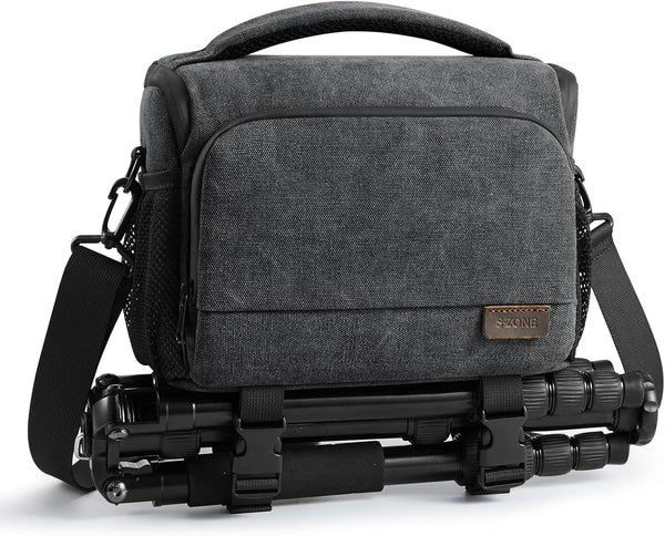 S-ZONE Camera Bags for Photographers Small Crossbody Shoulder Bag DSLR SLR Mirrorless