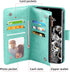 Asuwish Wallet Case for Samsung Galaxy S20 Ultra 5G with Tempered Glass Protector, Flip Card Holder, Green.