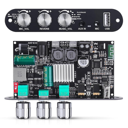 Beffkkip ZK-10001UM Bluetooth 5.3 Amplifier Board, 100W Mono Class D Power Amp with