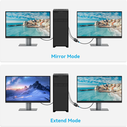 VENTION VGA to HDMI Adapter, 1080P Video Dongle with Audio Cable (0.5FT), Male to Female for PC, Monitor, HDTV