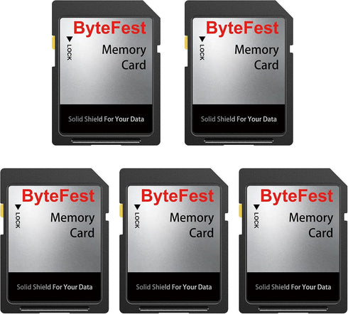 Generic Memory Card 2GB 5pack - Class 10/U1/V10 High-Speed Flash Memory Card for