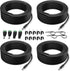 Dianrui 4 PCS 33FT(10M) Dc Power Extension Cable, 5.5mm x 2.1mm 12V Dc