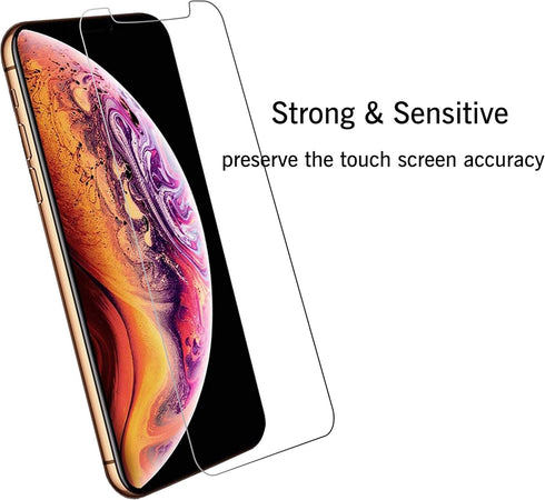 Ailun Tempered Glass Screen Protector for iPhone 11 Pro/Xs/X, 5.8" Display, 3 Pack, 2.5D Edge, Case Compatible.