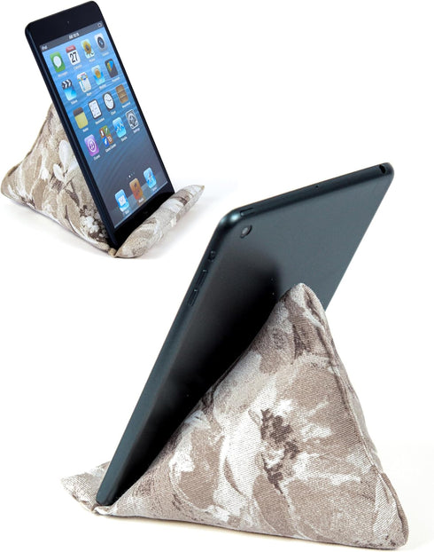STEPHAN AND THEODORE 7 6.1 5.5 Inches Handmade Phone Pillow Holder - The Wedge Mobile Device Stand - Fabric Phone Stand