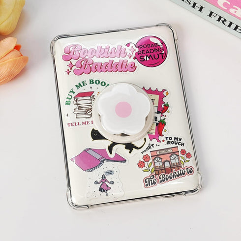 VJQ Magnetic Flowers Kindle Grip Compatible with Magsafe, Cute Cell Phone Holder,Fully Enclosed Magnets,Collapsible