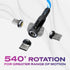 STATIK GloBright 360 Pro Magnetic Charging Cable 2nd Gen, Light Up USB C Charging Cable, 6FT/2M