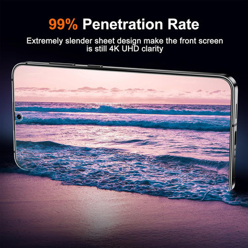 UniqueMe Samsung Galaxy S24 Plus Screen Protector 2 Pack + Camera Lens Protector 2 Pack, HD Clear Anti-Scratch 9H