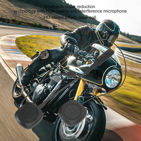 Headset for Motorcycle Helmet, Communication Headphone with Earpiece, Manual/Automatic Answering