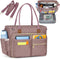 RAINSMORE Teacher Tote Bag 15.6 inch Laptop Bag for Women Work Bags Laptop