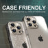 Choiche Bling Camera Lens Protector for iPhone 15 Pro/Pro Max, 9H Tempered Glass, Glitter-Titanium Gold, Metal Ring.
