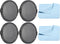 PATIKIL 4 Pack Lens Cap, Sides Pinch Front Cover with Microfiber Cloth for 82mm Universal DSLR Lenses