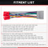 2002-2006, 2001-2007 2000-2006 RED WOLF Stereo Wiring Harness for Dodge Ram Jeep Chrysler w/Wire Connector Butt Install