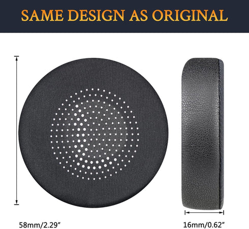 SOULWIT Replacement Ear Pads for Jabra Evolve 65/40/30/20 Headphones, Earpads for Jabra Evolve 65UC 65MS/40UC 40MS/30US