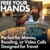 Ipad Stand Holder Airplane Travel Essential - Extra Large 12x7” Flexible Phone and Tablet Stand for Kindle, Desk