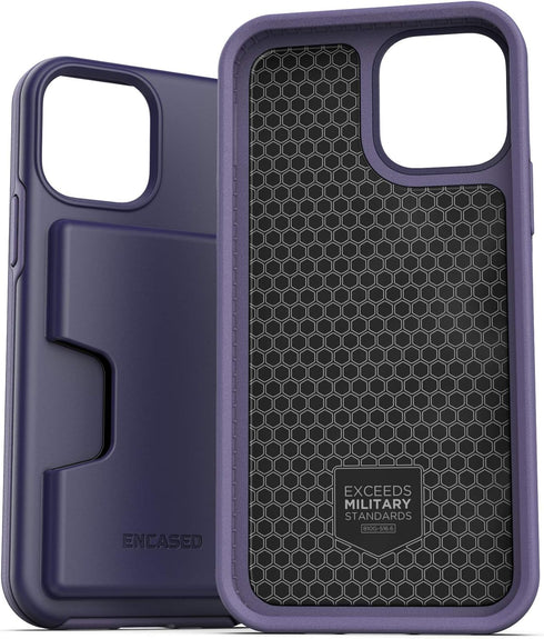 ENCASED Phantom Wallet Case for iPhone 12 Pro Max, Protective Cover with Card Holder Slot (3 Credit Cards Capacity),