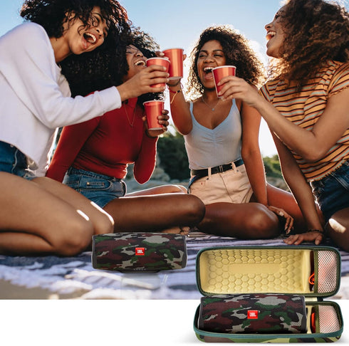 Hard Travel Case for JBL Charge 4/Charge 5 Waterproof Bluetooth Speaker, Carrying Storage Bag Fits Charger and USB Cable