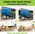 HIDEit Mounts Uni-S VESA Mount, Adjustable Black Steel Wall Mount for Cable Box, DVD Player, Streaming Device