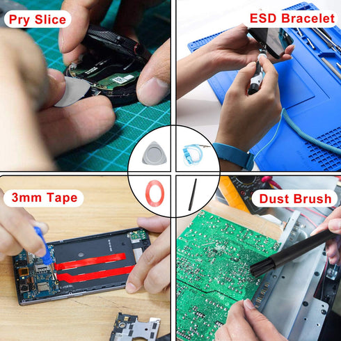 Precision Screwdriver Set Phone Repair Tool Kit, 130 In 1 DIY Repair Kit with Anti Static Mat, Magnetic Driver Kit