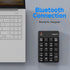 MOFII Bluetooth 5.1 Wireless Numeric Keypad, Silent 19 Keys USB Keypads, Portable Financial Accounting Numpad for