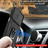 Samsung Galaxy A25 5G Case with Slide Camera Cover & Screen Protector*2, 360° Rotating Ring Kickstand, Military Grade