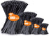 Zip Ties Assorted Sizes (4”+6”+8”+12”), 400 Pack Black Cable Ties by ANOSON
