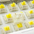 Gateron KS-3X1 Pro V2 Milky Yellow Pre-lubed Switches, 5-Pin Linear Switches Compatible with All MX Mechanical Keyboard
