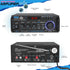 Pyle Wireless Bluetooth Stereo Power Amplifier, 200W 2 Channel Audio Receiver with RCA, USB, SD, MIC IN, FM Radio for
