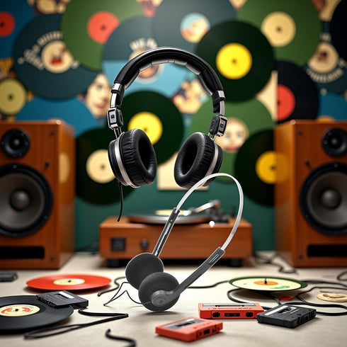 JJLFresheners Retro Over-Ear Headphones,Wired Stereo Headphones,Headphone,Lightweight Portable Headphone