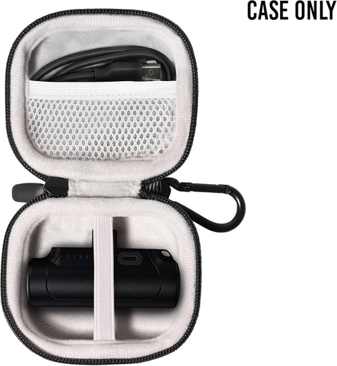 getgear Travel Case for Mini Portable Charger, Compatible with Abnoys and iWalk Mini Portable Charger, Black