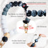 Elastic Silicone Beaded Phone Wrist Strap - Hands-Free Black Bracelet