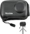 TELESIN Small Carry Case Lens Protector for DJI Action 4/3, Mini Carrying Bag for DJI Osmo Action Selfie Stick
